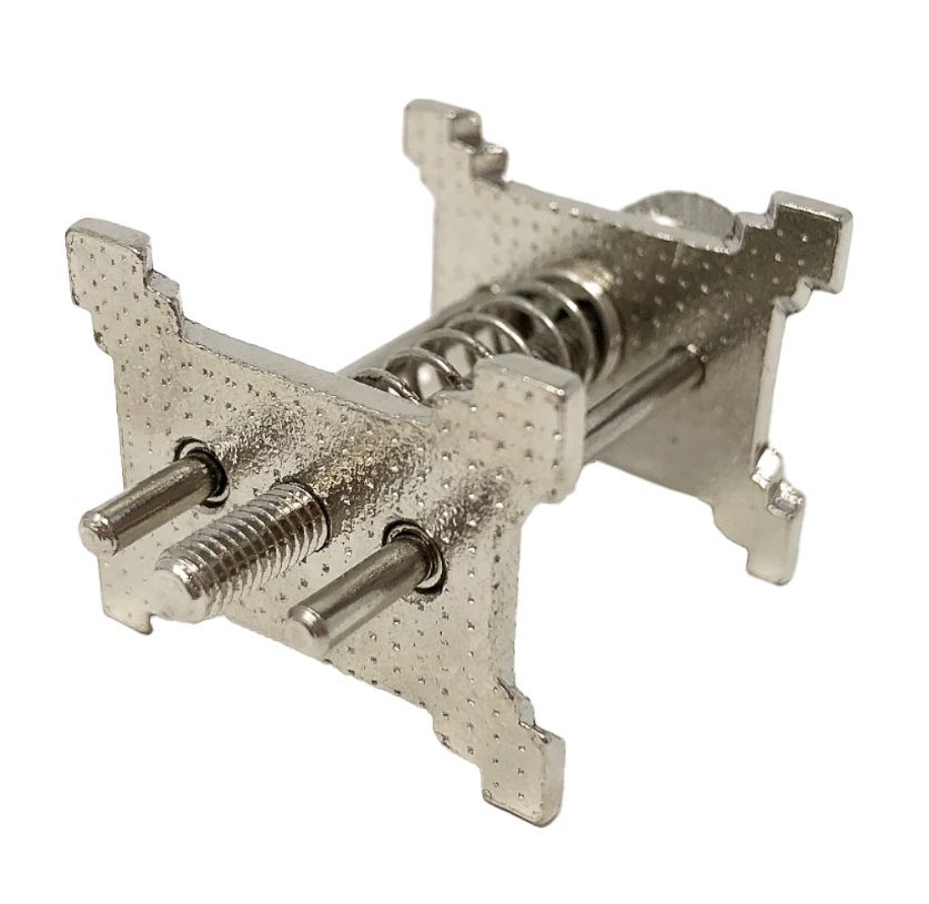 Support, Porte Mouvement pour Montres, Laiton Nickelé - avec 4 côtés utilisables