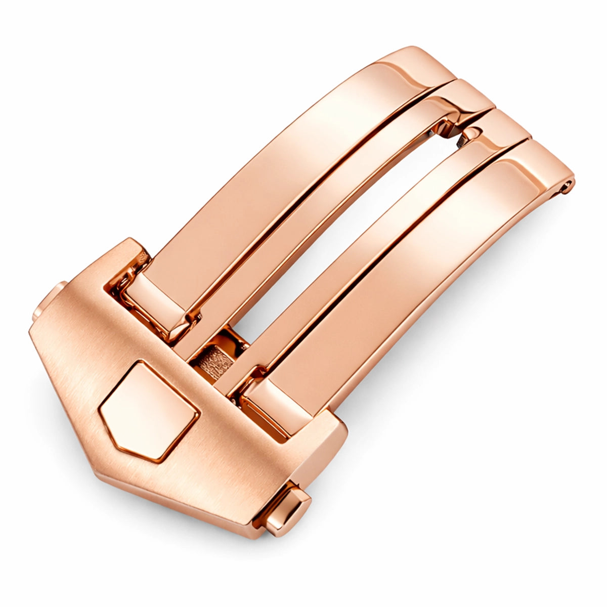 Deployant Clasp for Watch Strap without holes – Brushed Stainless Steel – Strap Thickness ≤ 2.60mm – 1 Pc