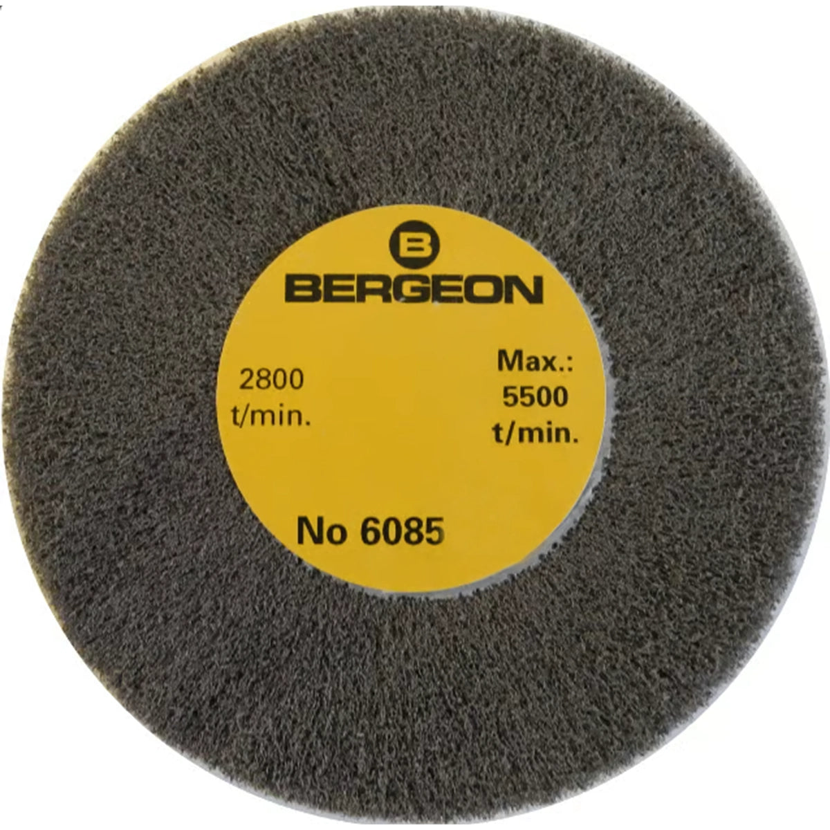 Bergeon 6085 – Polierscheibe aus gebürstetem Stahl – Professionelles Uhrmacherwerkzeug – Swiss Made – 1 Stück