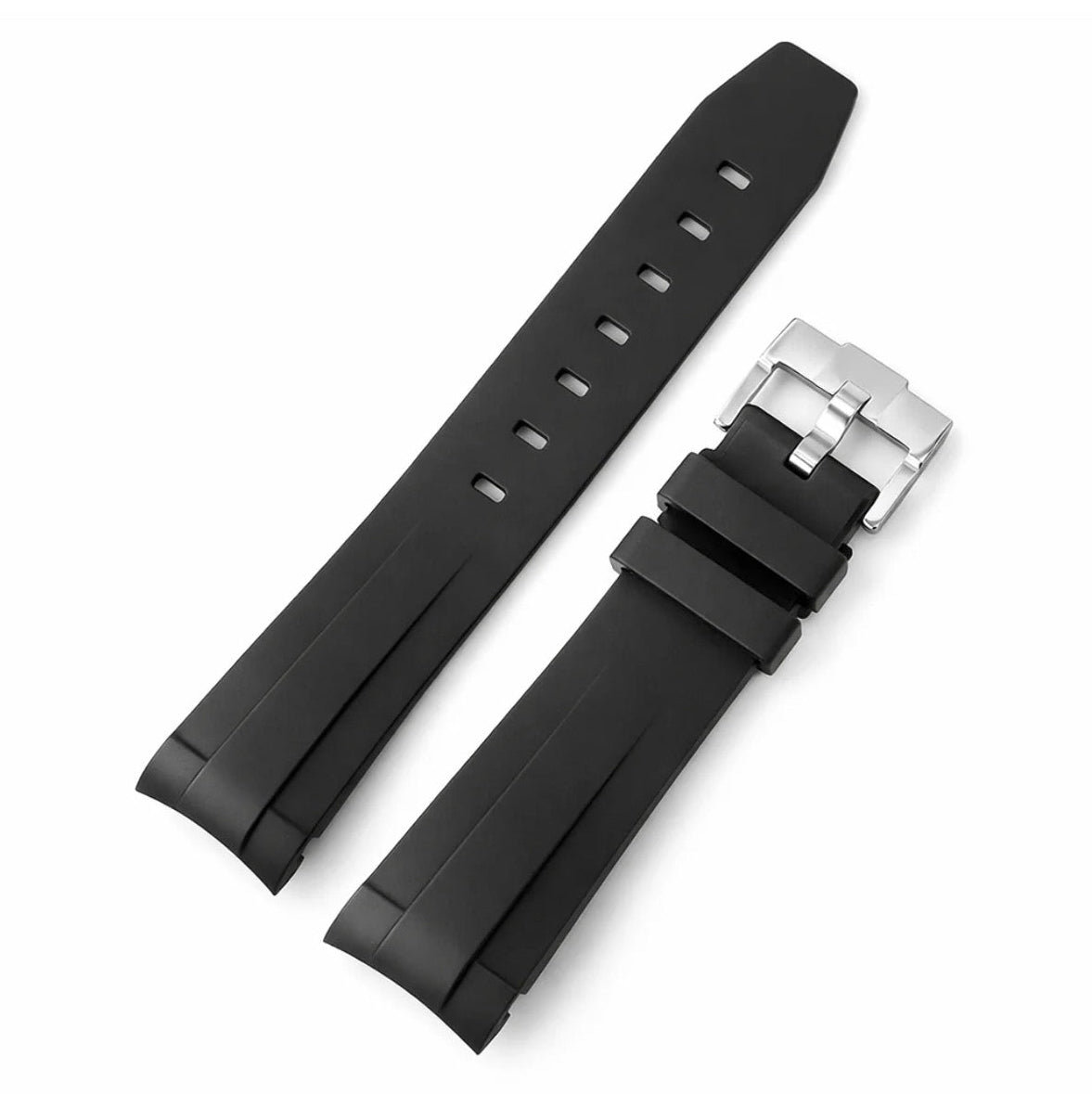 FKM-Kautschukarmband, kompatibel mit Rolex Explorer II 16570