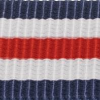 Canterbury Blau-Weiß-Rot Nylon NATO Uhrenarmband - Roségoldene Schnalle