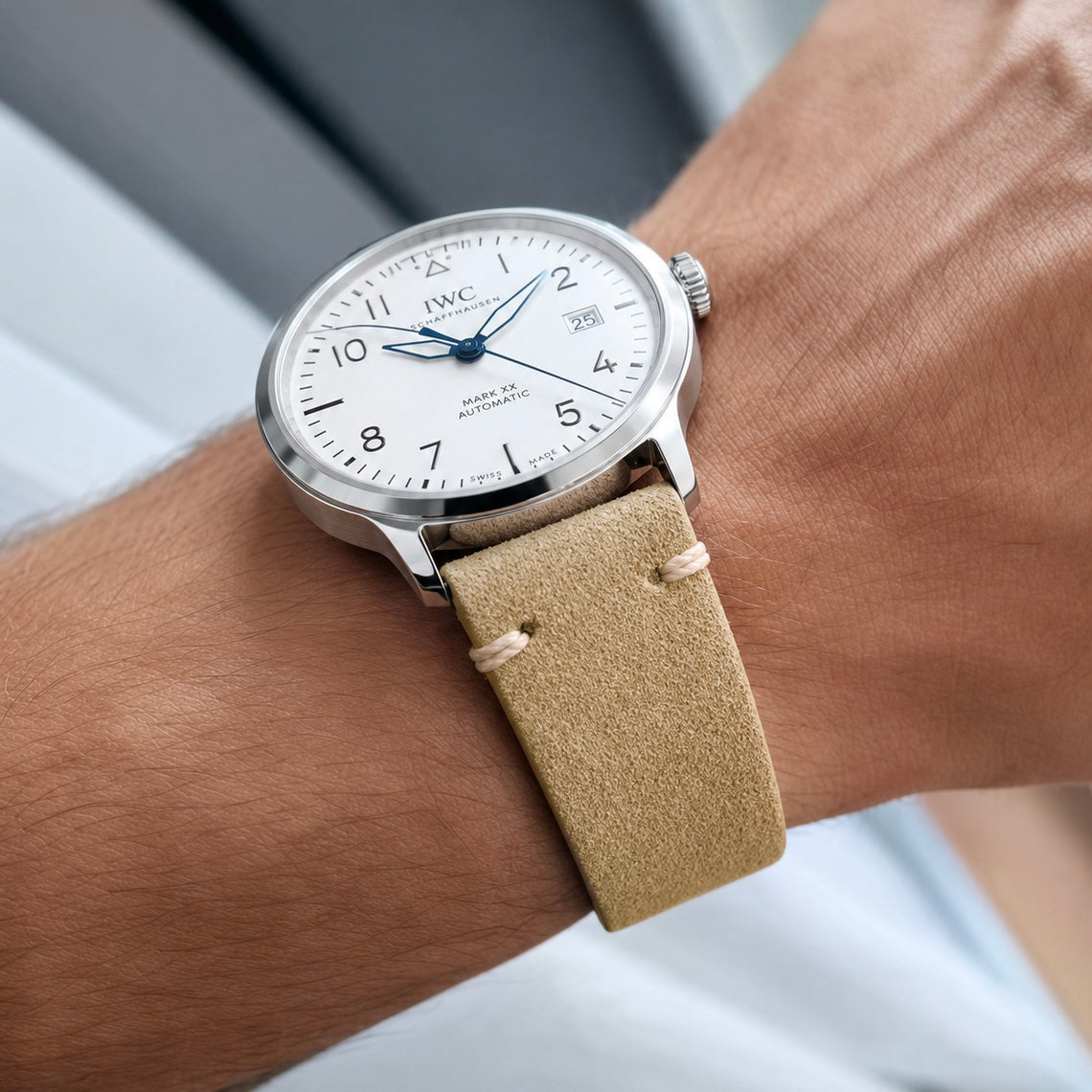Uhrenarmband Wildleder - Dornschließe - Universal