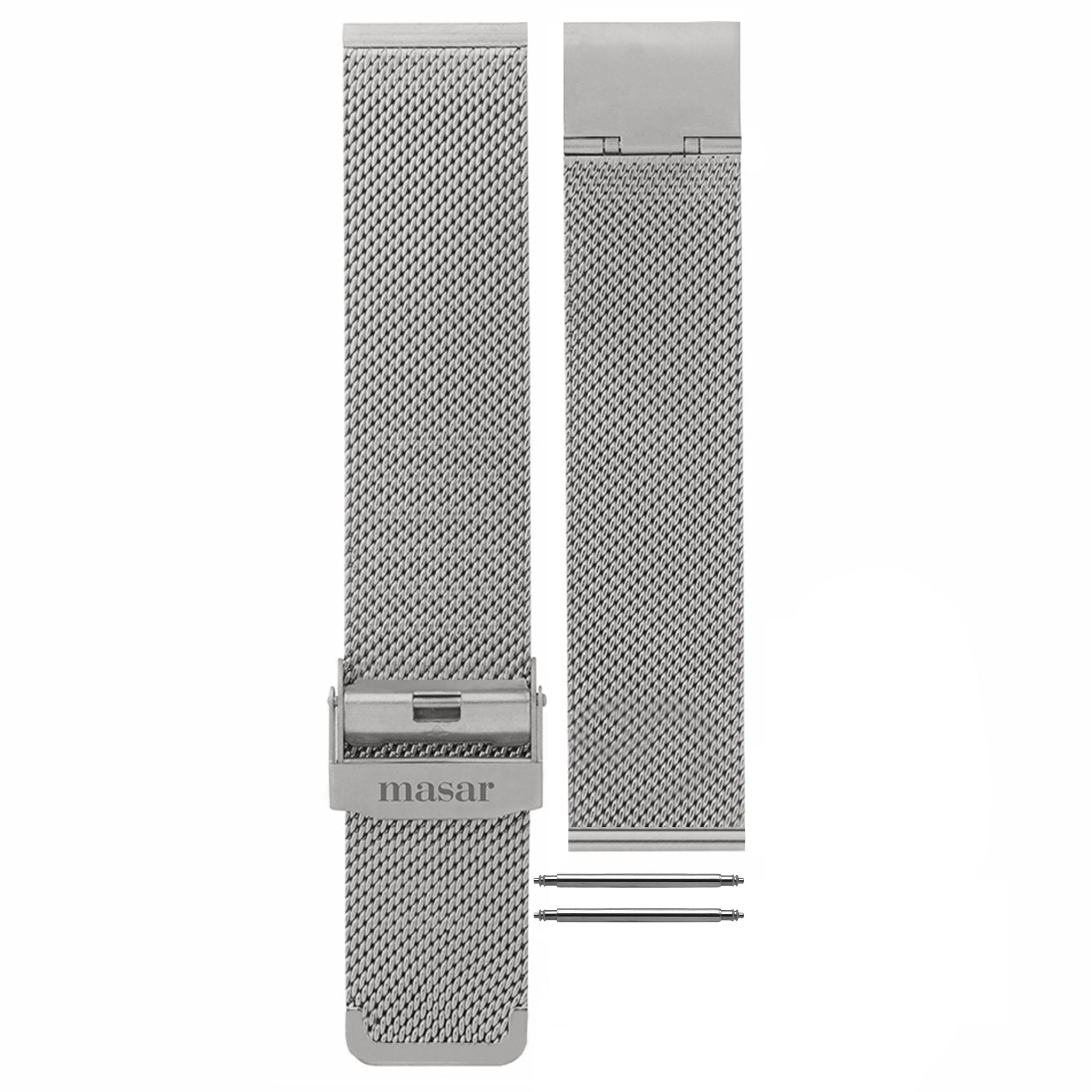 Bracelet de montre Maille Milanaise Argent Premium Mesh Ø 0,6mm - Universel