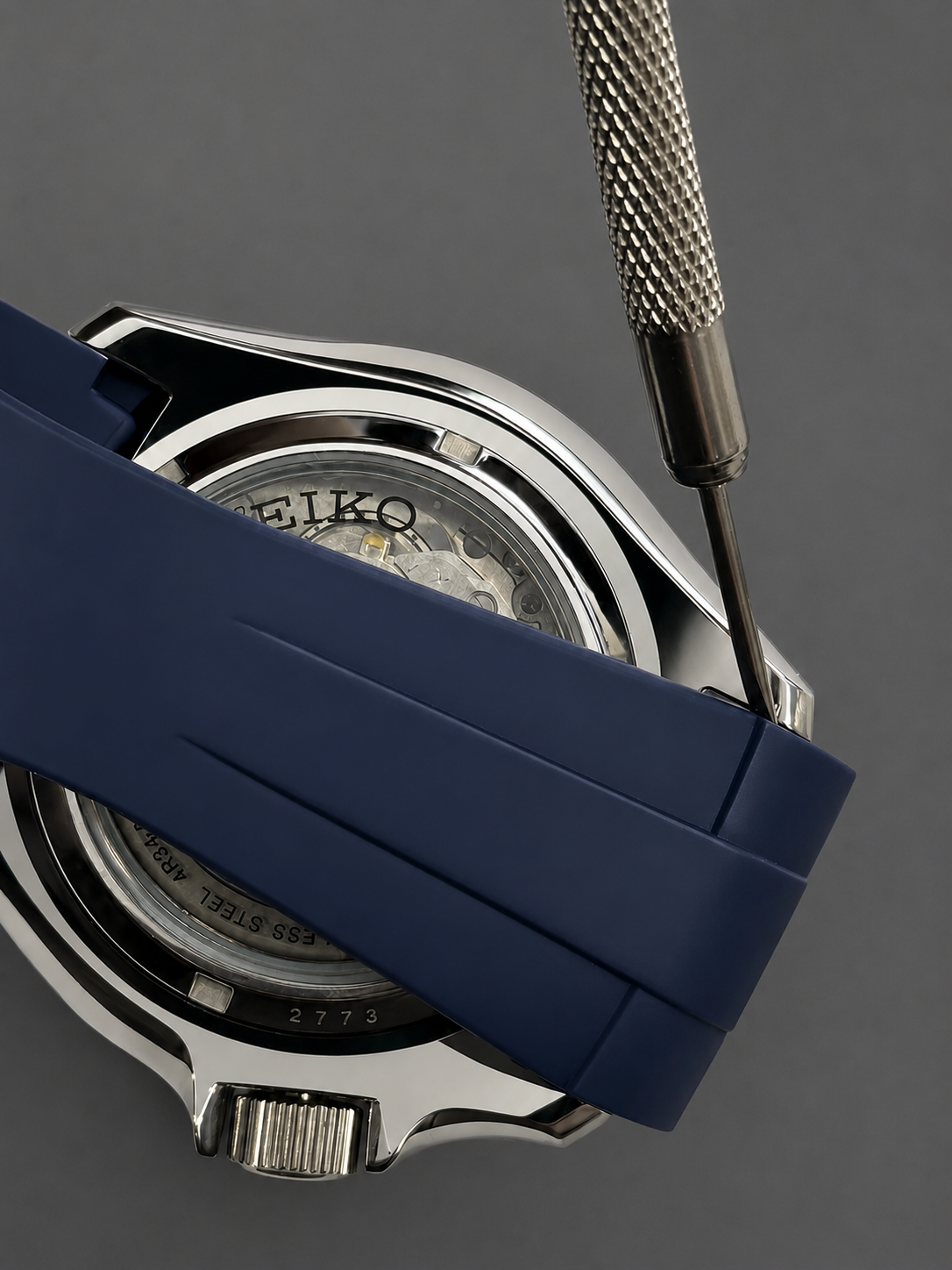 Bracelet en Caoutchouc pour Seiko 5 GMT - 22mm Incurvé - Boucle Déployante