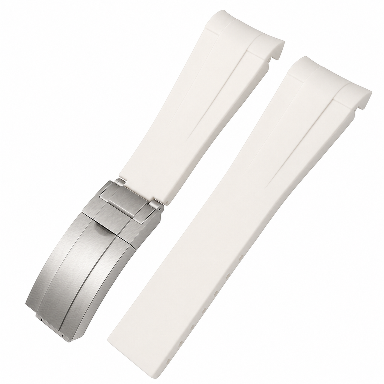 Bracelet en Caoutchouc pour Seiko 5 GMT - 22mm Incurvé - Boucle Déployante