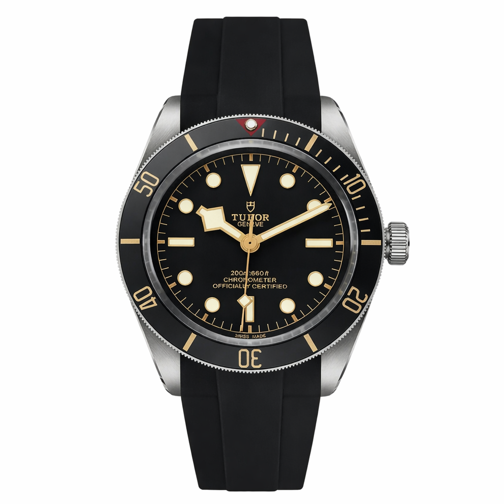 Premium-FKM-Kautschukarmband für Tudor Black Bay 58 (39mm) – gewölbt – BB58