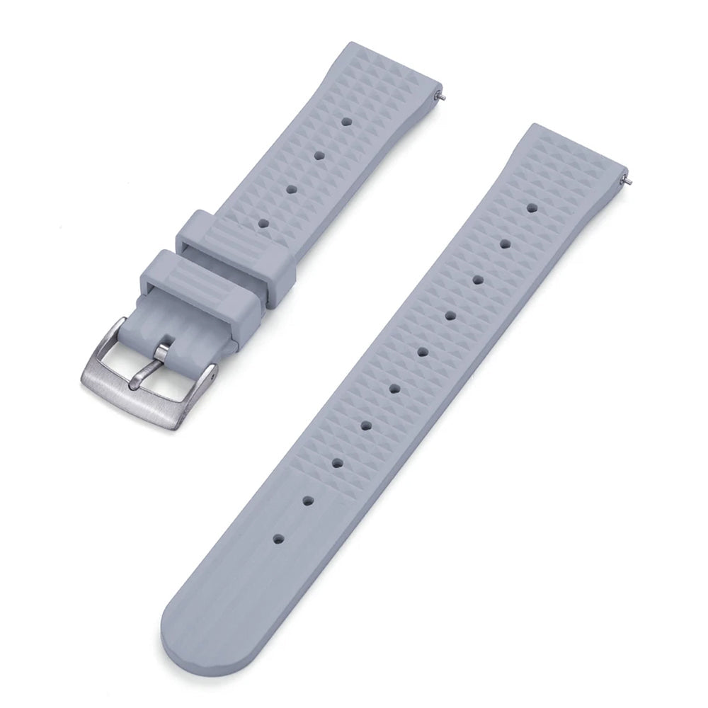 Uhrenarmband aus FKM-Kautschuk – geprägt / Taucher – Schnellverschluss