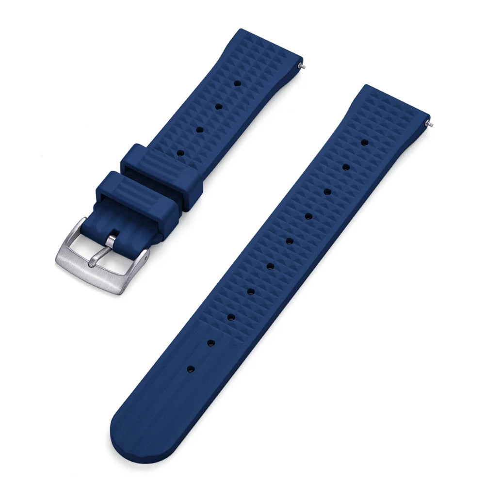 Uhrenarmband aus FKM-Kautschuk – geprägt / Taucher – Schnellverschluss
