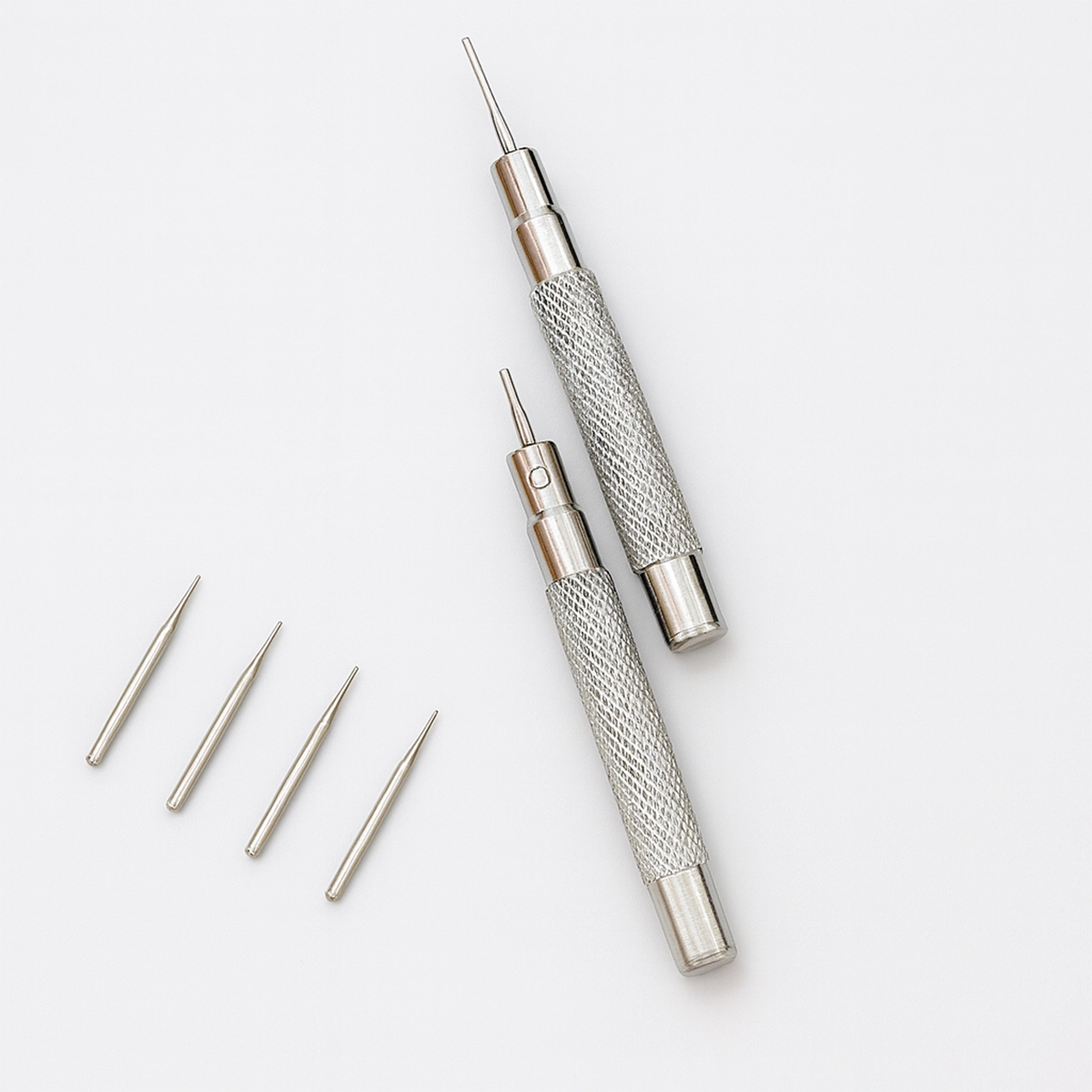 8-Piece Wooden Tool Kit for Shortening Watch Bands - Hammer - Stand