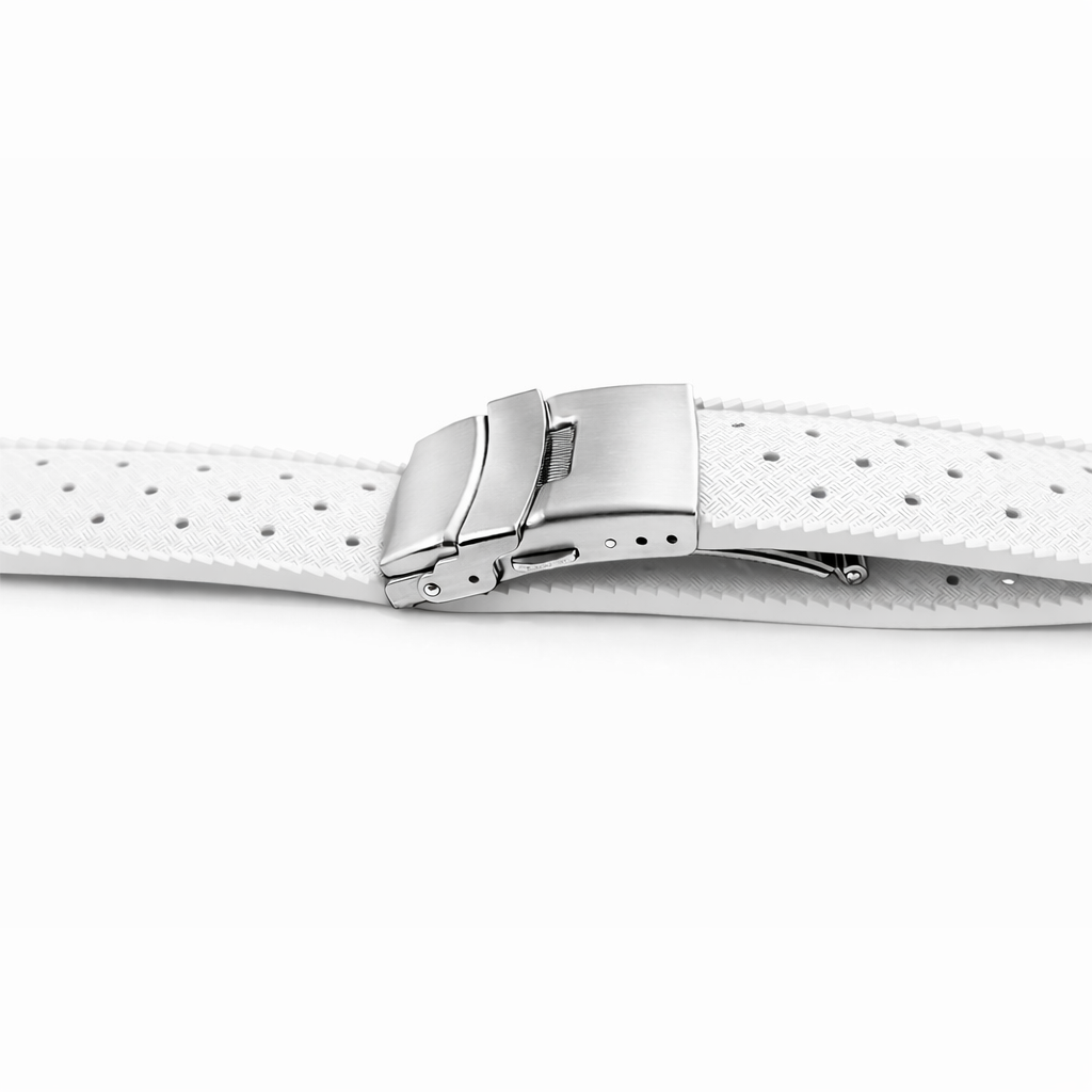 Uhrenarmband aus FKM-Kautschuk / Faltschließe - Schnell - Universal