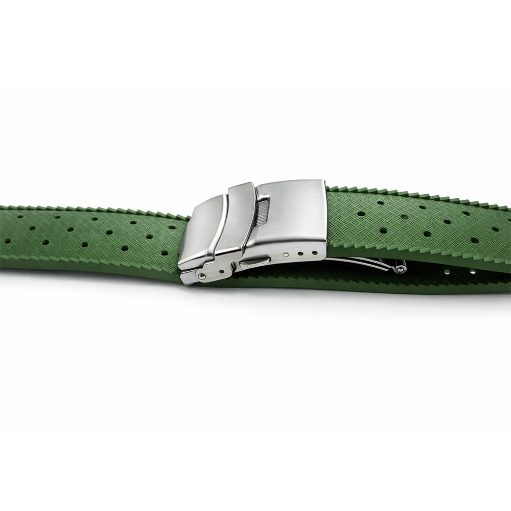 Uhrenarmband aus FKM-Kautschuk / Faltschließe - Schnell - Universal