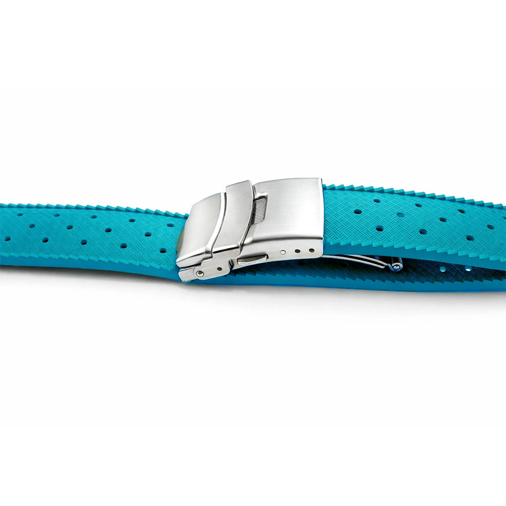 Uhrenarmband aus FKM-Kautschuk / Faltschließe - Schnell - Universal