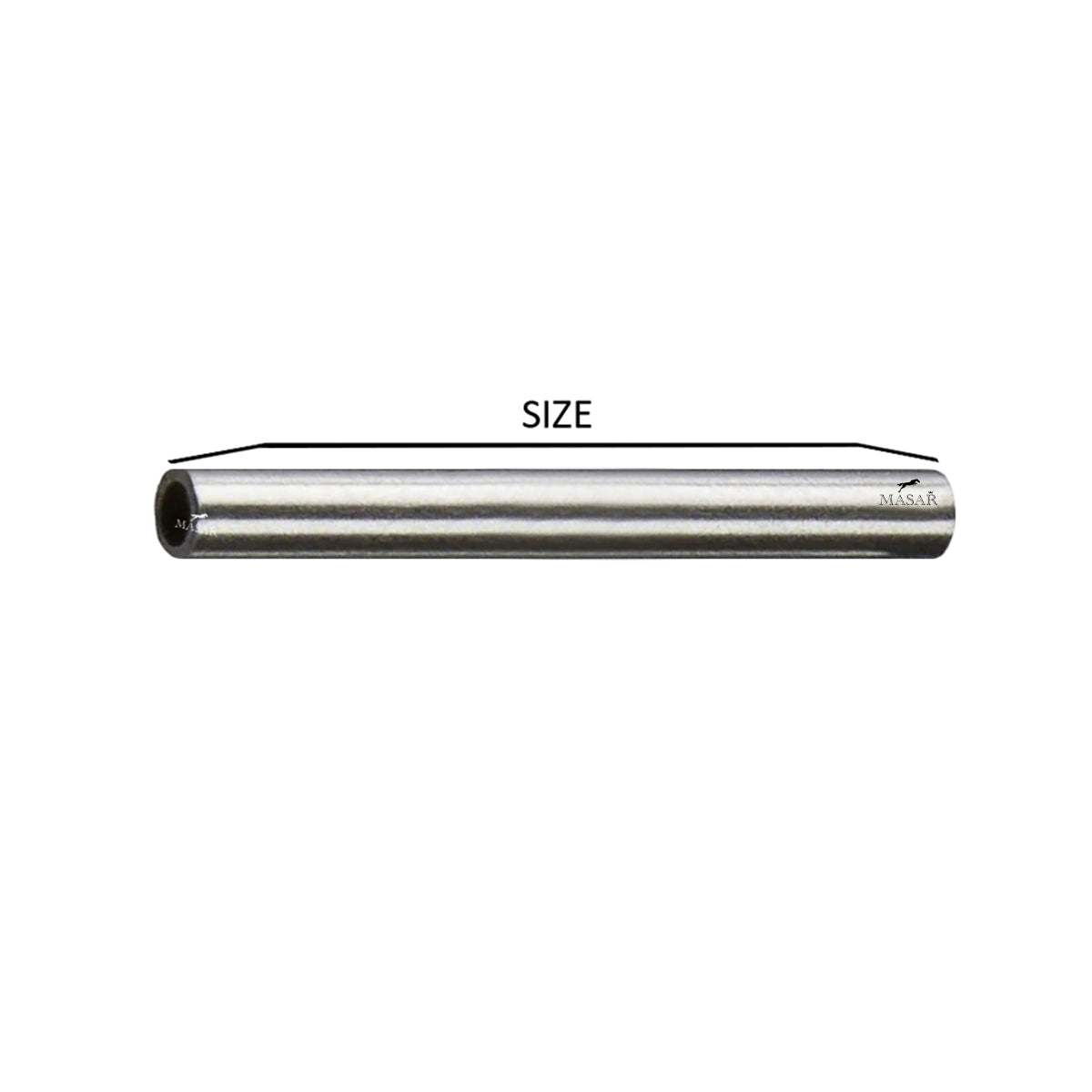 Tube Ø 1,8mm, Diamètre interne 1,53mm pour bracelet de montre - Inox - 2 Pcs