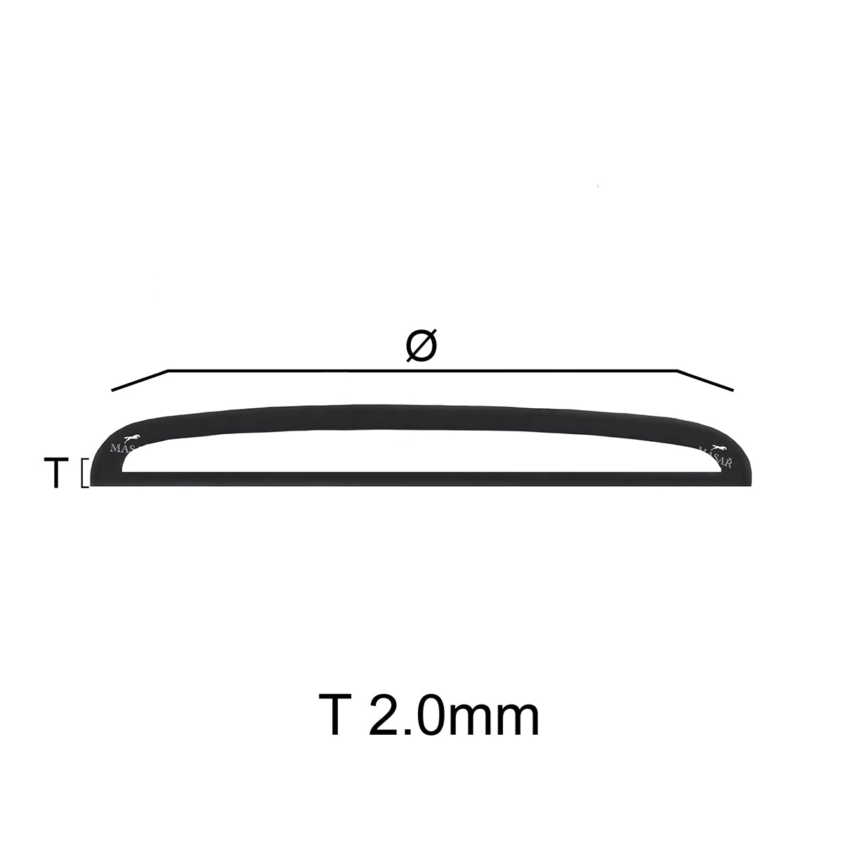 Verres de montre - Acrylique Ø 32,0mm à 40,0mm - Bombé Dôme Haut - Épaisseur T 2,0mm - Hauteur totale 3,1mm à 4,1mm - 1 Pc