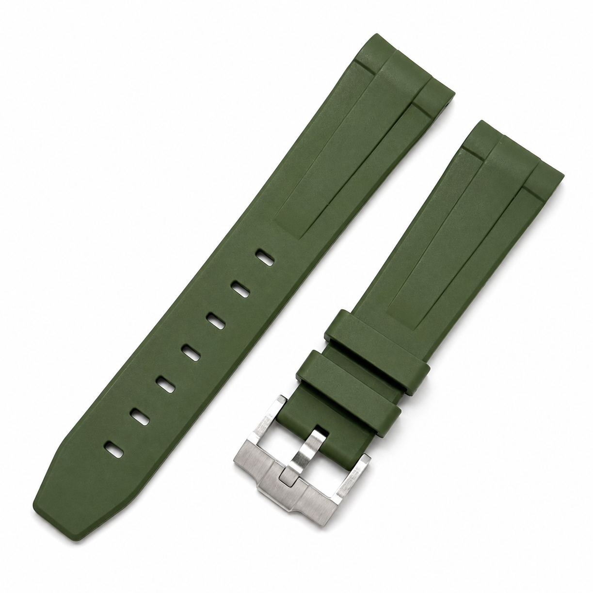 21mm FKM Rubber Strap compatible with Rolex Submariner 41mm - Premium