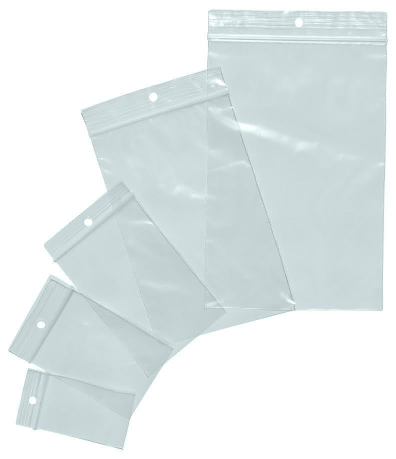 60µ Zip-Beutel – Transparent (Packung mit 50, 100 oder 1000 Stück)