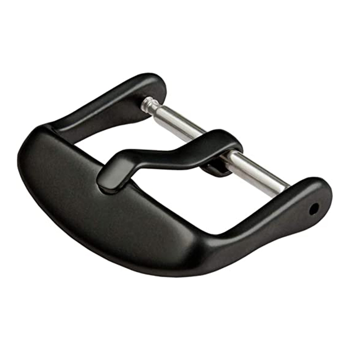 Boucle - fermoir - bracelet de montre - Noir Ardillon 1,75 mm - Bord avant incurvé - 8mm à 28mm