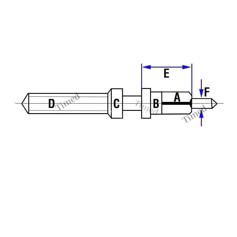 No.22 Stem - Tige de Remontoir - 1 Pc 2707401