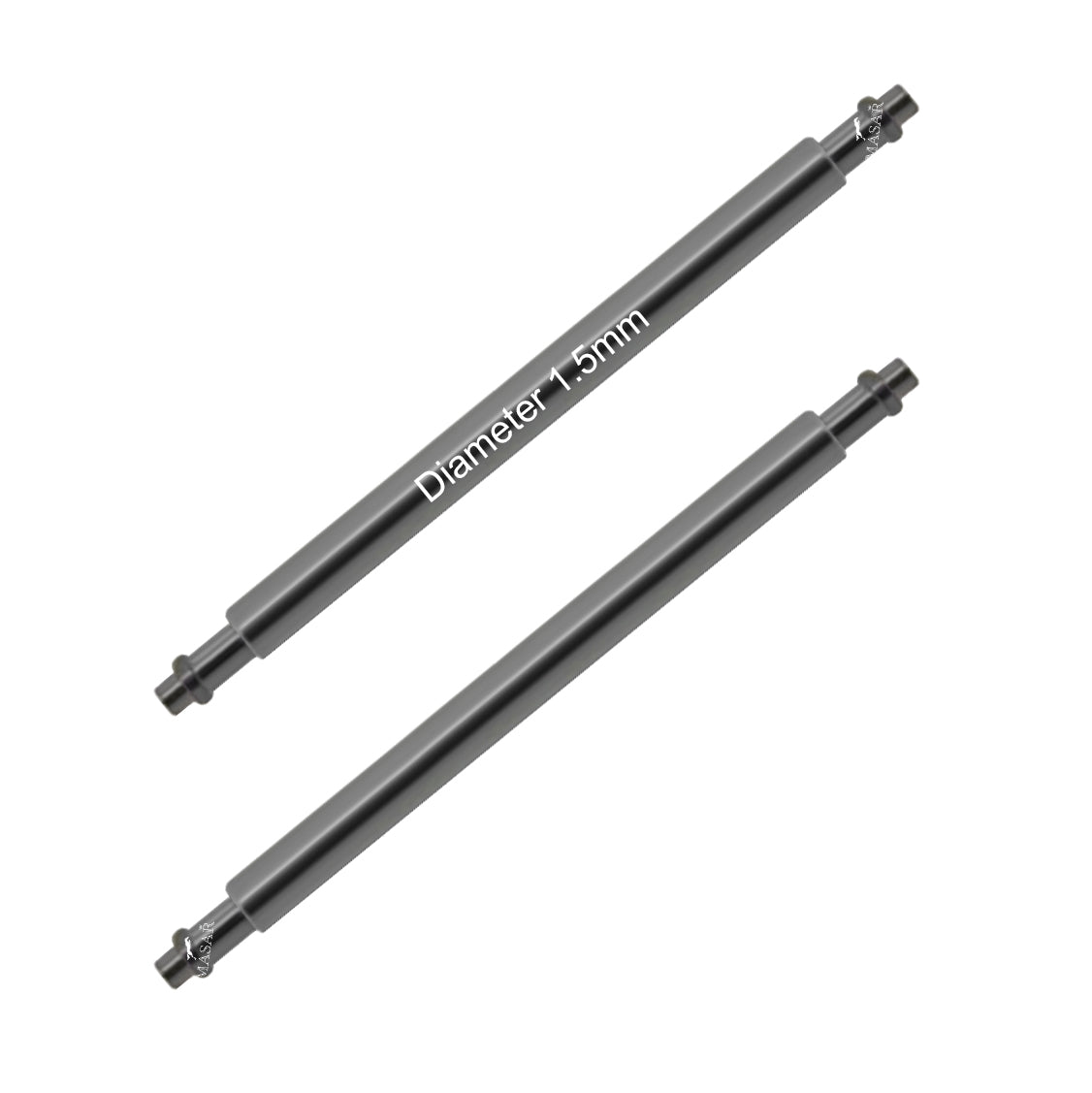 18mm bis 24mm XSF Ø 1,5mm - Federstege für Uhrenarmband - 316L Edelstahl - 0,8mm - 2 Stk