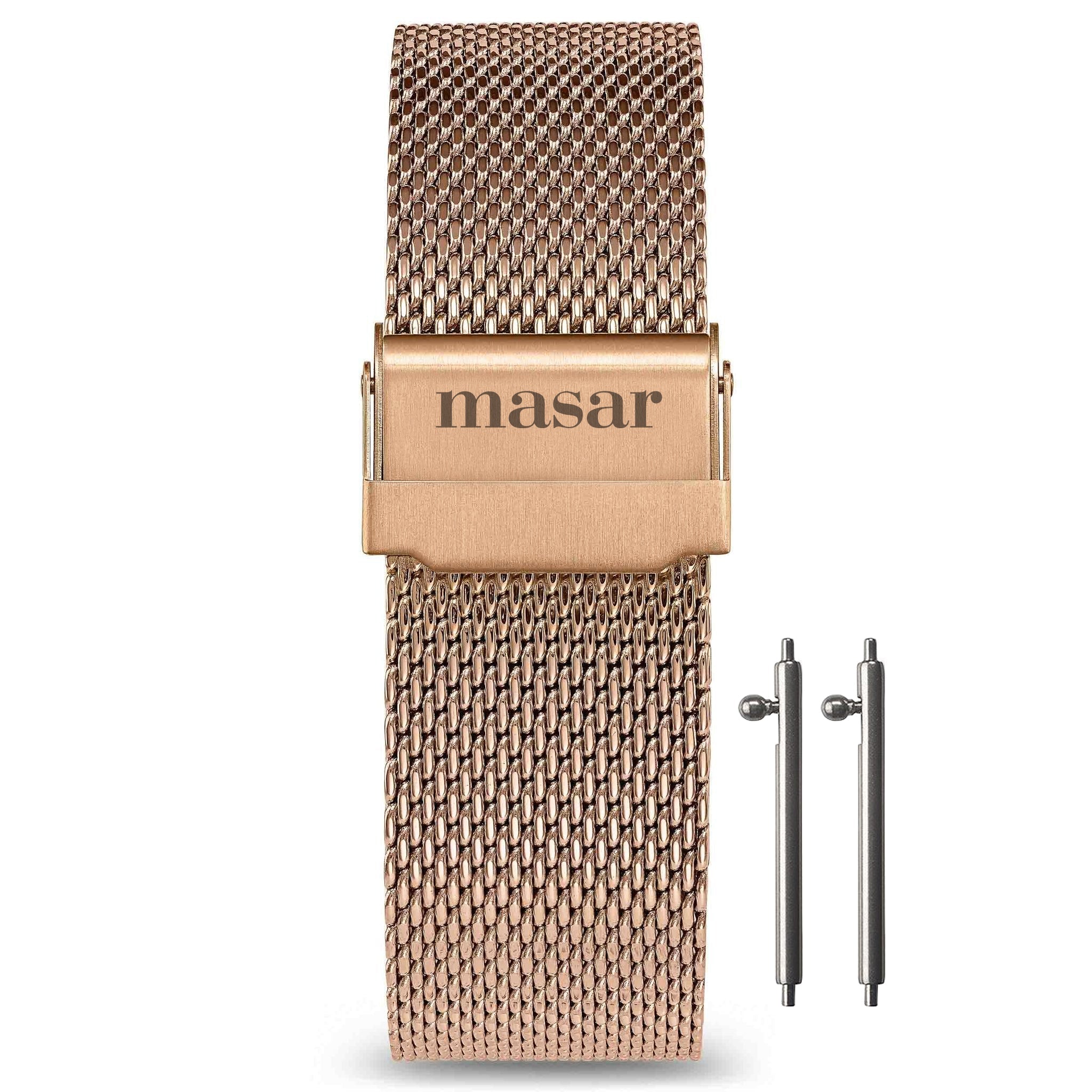 Bracelet Montre en Maille Milanaise Acier 14mm Rose Gold - Mesh 0,6mm – Premium