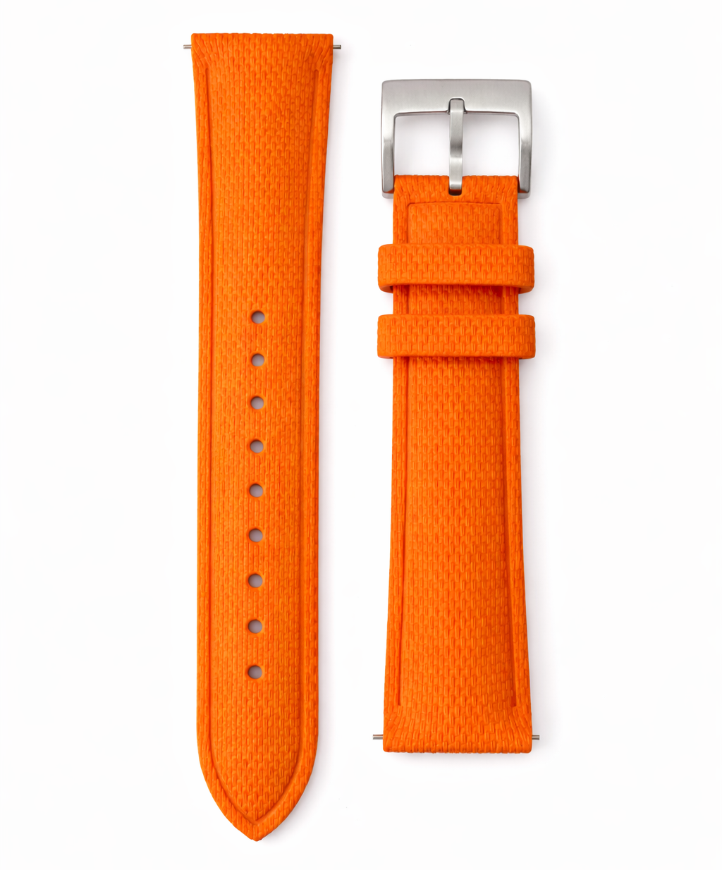 Bracelet de montre Caoutchouc FKM vulcanisé - Finement Texturé - Rapide - Universel