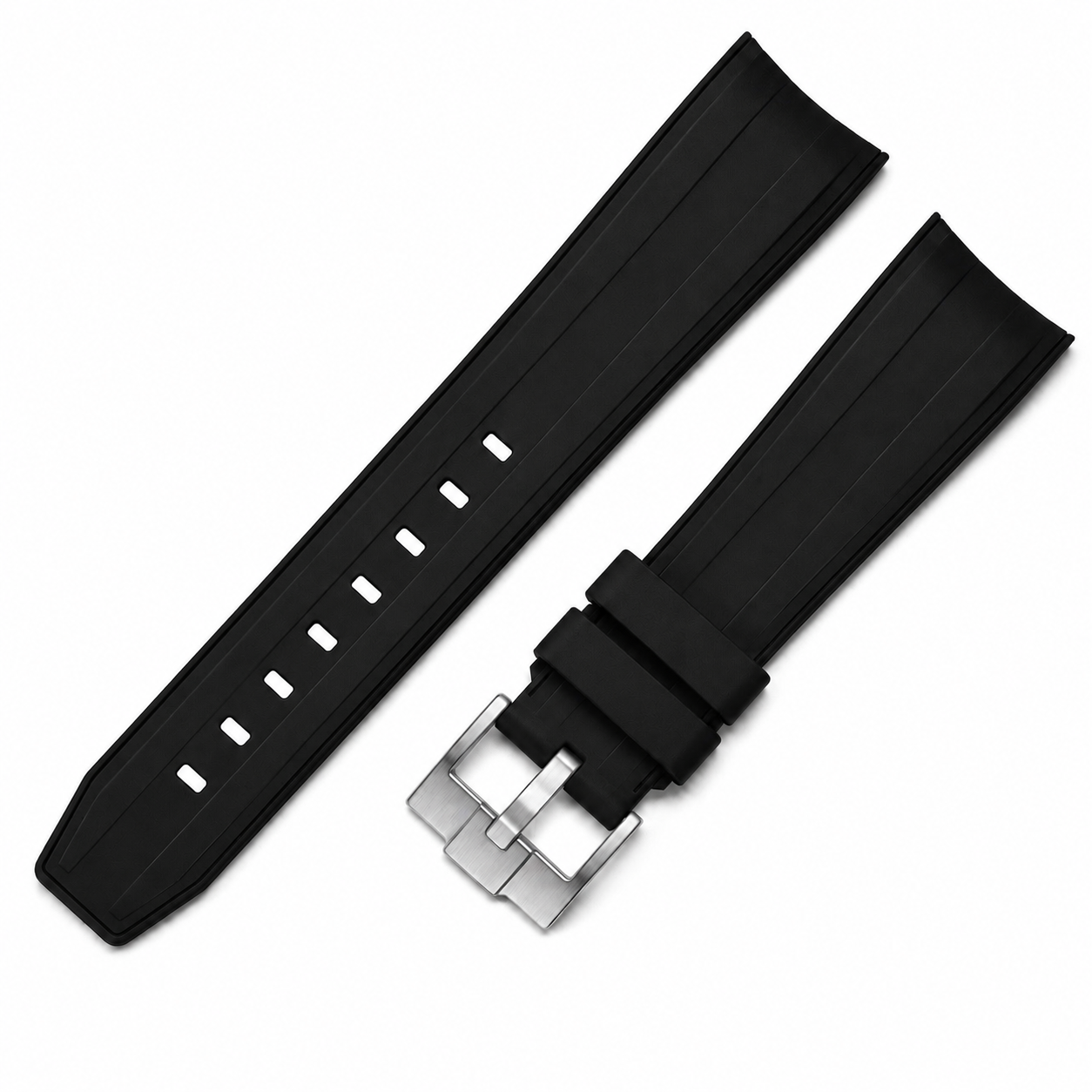 21-mm-Armband für Rolex Explorer II aus FKM-Kautschuk