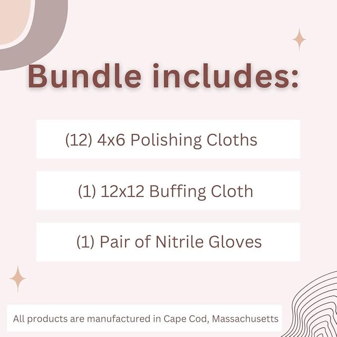 Cape Cod – 12-teiliges Set – Reinigungstücher – Uhrenarmband-Restaurierung, Schmuck