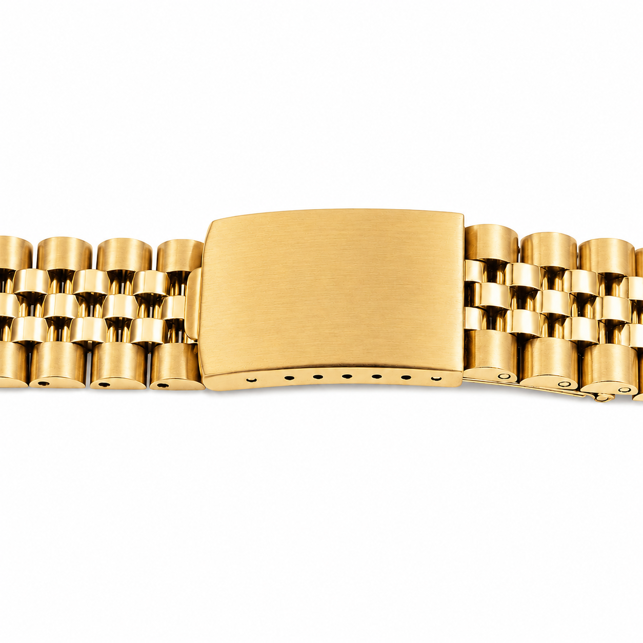 Bracelet Jubilee Or pour Rolex / Tudor - Vintage en Acier Brossé / Poli Miroir - Incurvé
