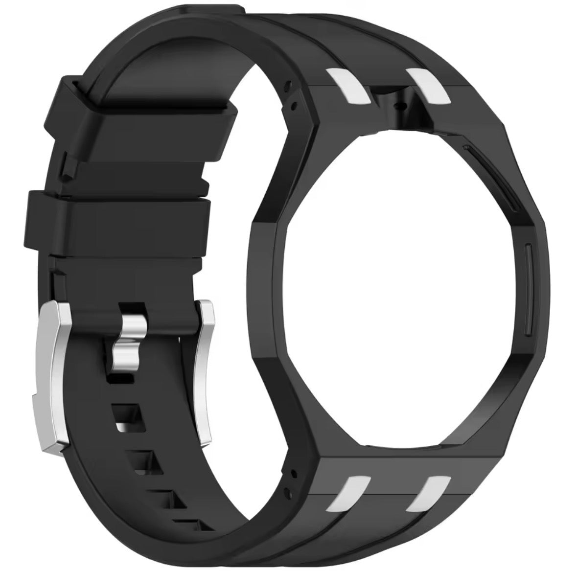 Bracelet compatible avec Swatch Royal Pop x AP -  Lépine → couronne à 12h - Silicone