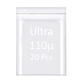Sachet Zip Ultra 110µ microns - sac Plastique - 20 Pcs