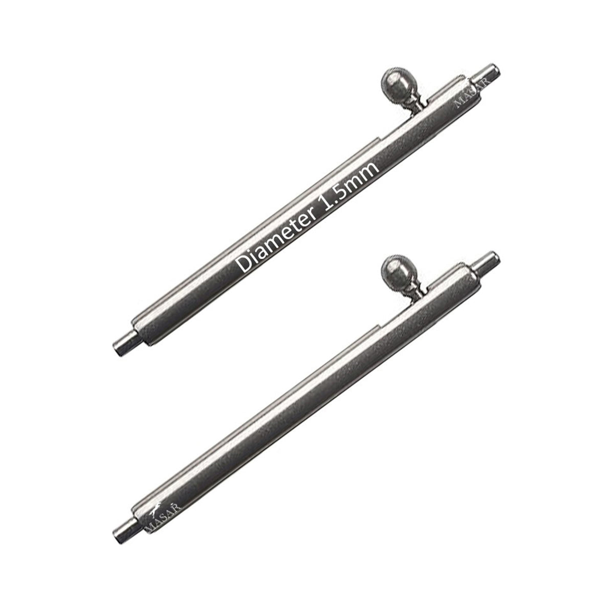 XSA Ø 1,5mm - Barres à ressort pour bracelet de montre - Libération rapide - Quick Release Inox 304L - 0,8mm - 2 pcs