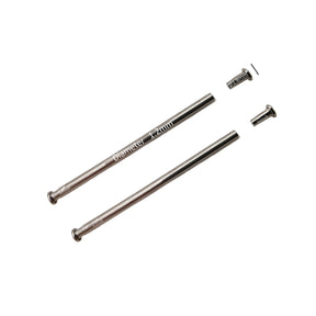 10mm à 24mm Ø 1.2mm - Épingle - Tube/Barre - de pression - Goupille à rivet pour bracelet de montre - Grosse Tête Ø 1,8mm - 2 Pcs