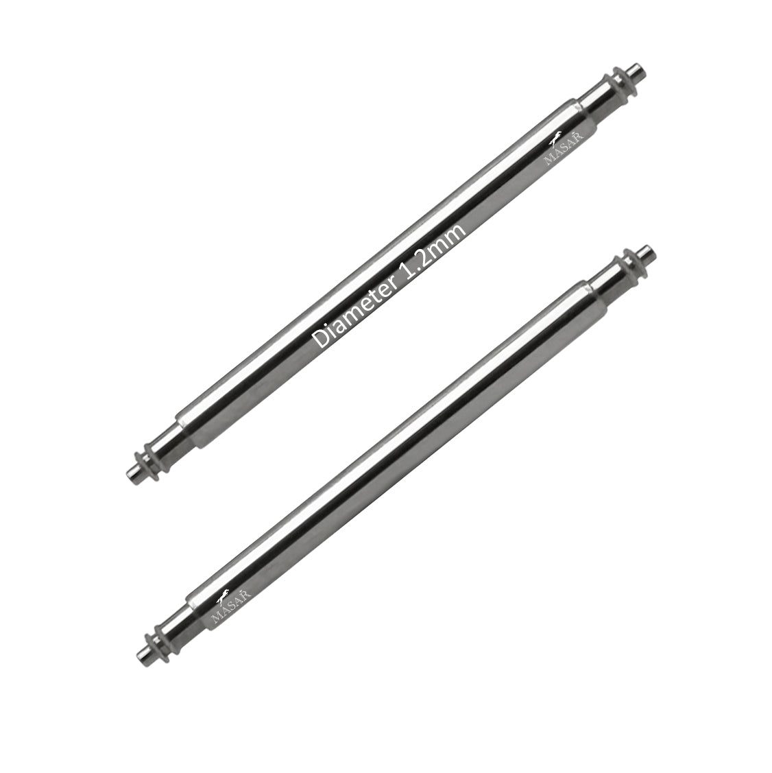 SLX Ø 1,2mm - Barres à ressort pour bracelet de montre - Inox 316L - 0,6mm - 2 pcs