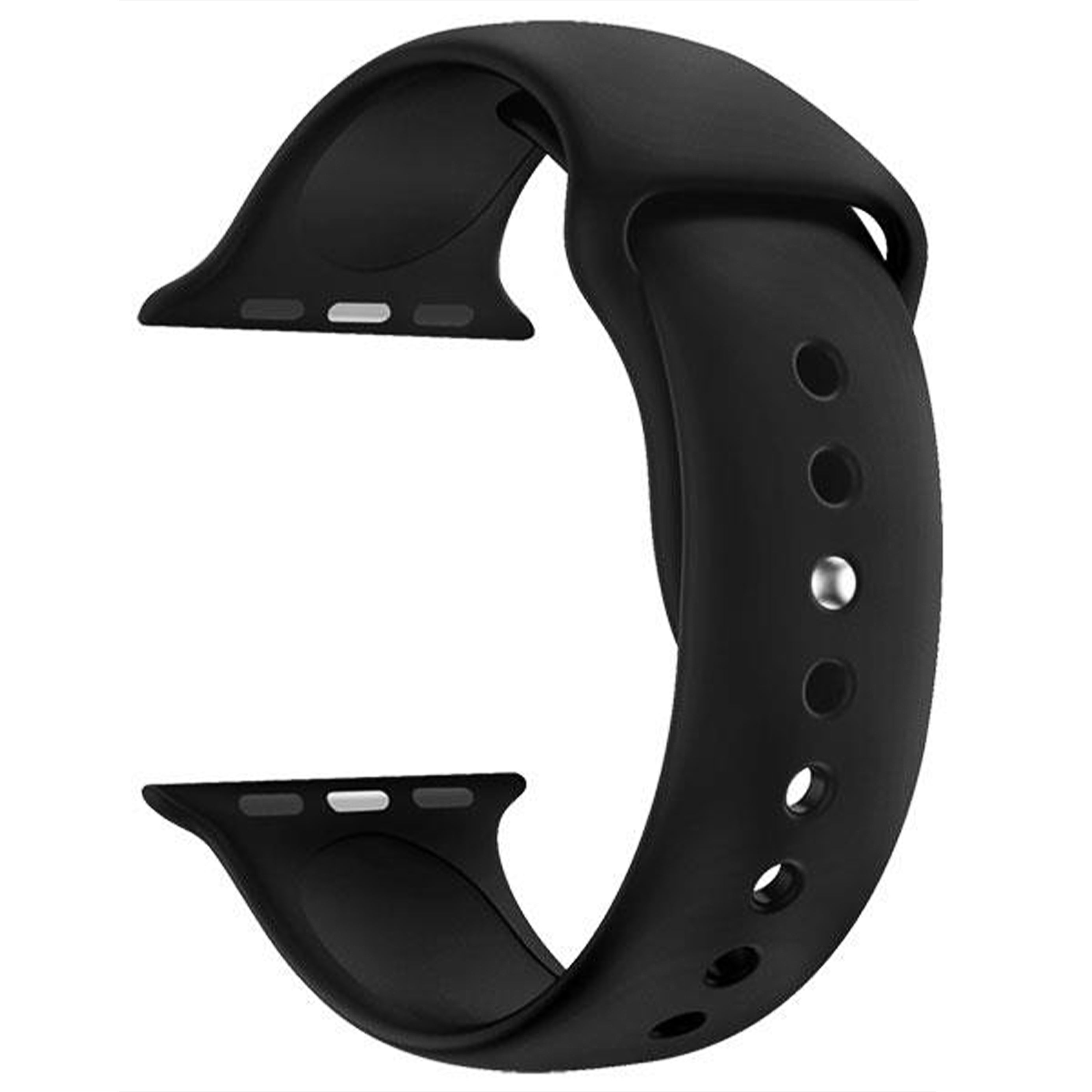 Silikonarmband für Apple Watch – Schwarz