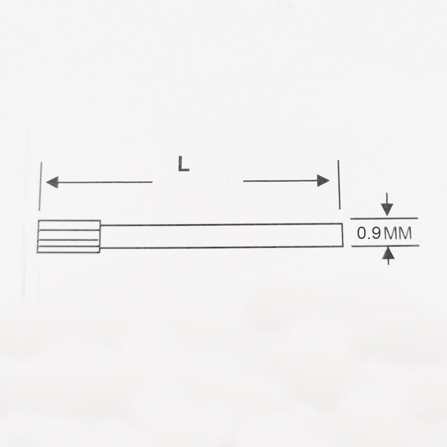 10mm à 21mm - Ø 0,9mm - Épingles - Goupilles - moletées - crantées - dentelée - pour Bracelet de montre - Inox 316L - 2 Pcs