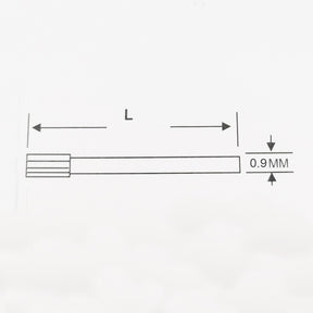 10mm à 21mm - Ø 0,9mm - Épingles - Goupilles - moletées - crantées - dentelée - pour Bracelet de montre - Inox 316L - 2 Pcs