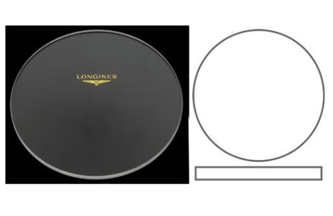 Liste - Verre de montre pour Longines / Saphir ou Minéral / Bombé ou Plat - 1 pièce