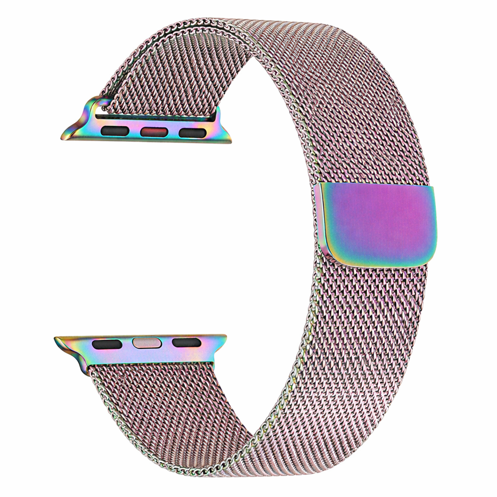 Colourful Milanese Mesh Strap for Apple Watch - Magnetic Steel Band