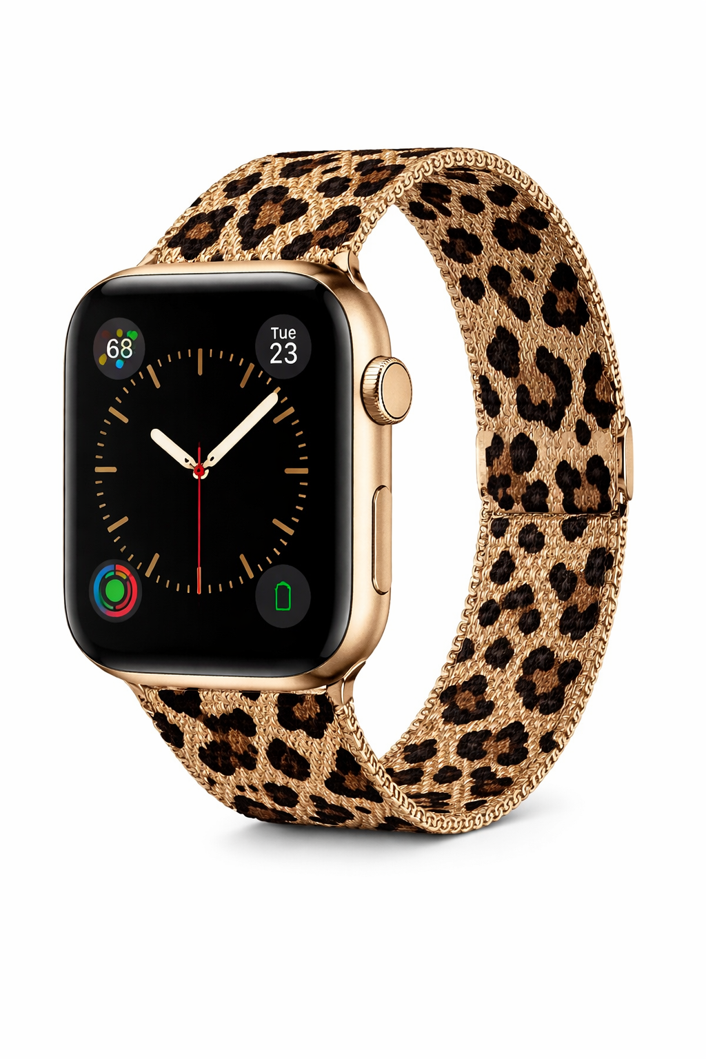 Milanese Leopard Armband für Apple Watch - Magnetisch Edelstahl