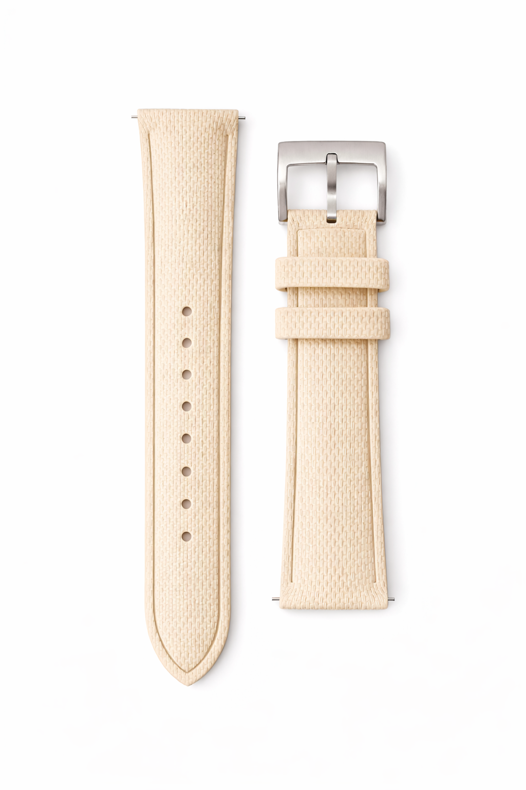 Bracelet de montre Caoutchouc FKM vulcanisé - Finement Texturé - Rapide - Universel