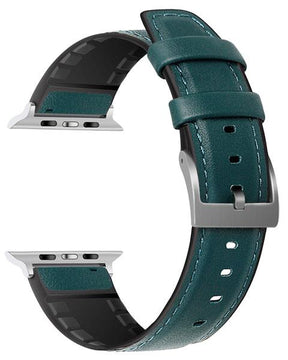 Hybride Cuir TPU - Bracelets de Montre pour Watch 1,2,3,4,5,6,7,8,SE,(Ultra 1)