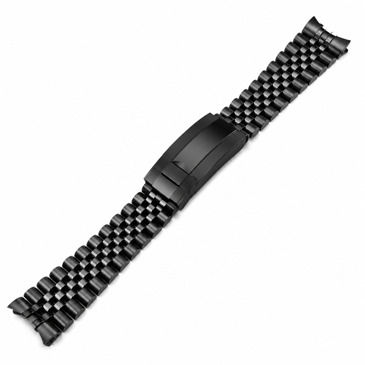 Massives Edelstahl-Jubilee-Armband für Submariner / Datejust und andere - 20mm - Faltschließe Mikro-Anpassung / gebogen