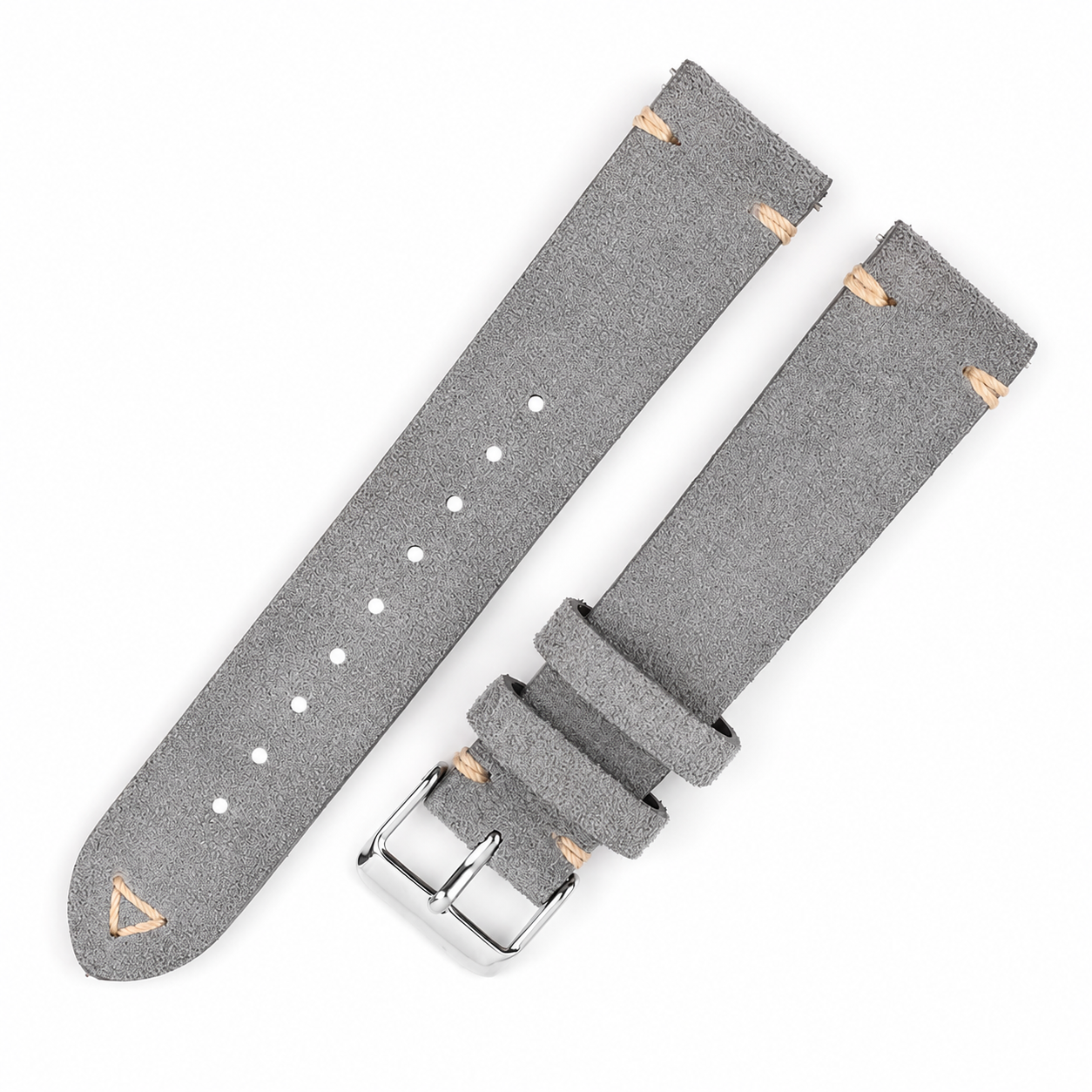 Bracelet de Montre Cuir Suède (Daim) - Boucle Ardillon - Universel
