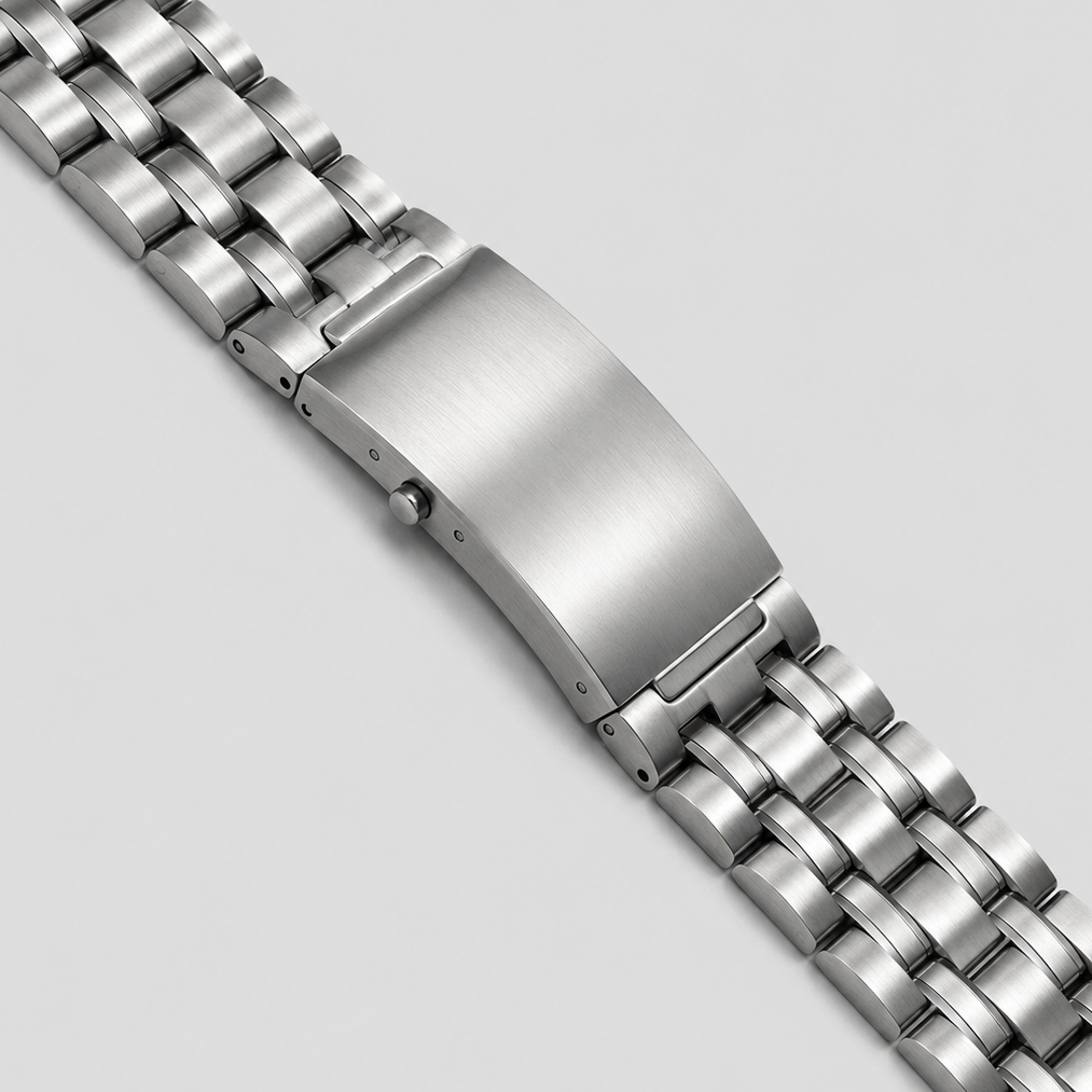 Bracelet Montre 9 Maillons Acier 20mm Compatible avec Omega Seamaster Professional 300M 41 mm (1993–2018) - Premium