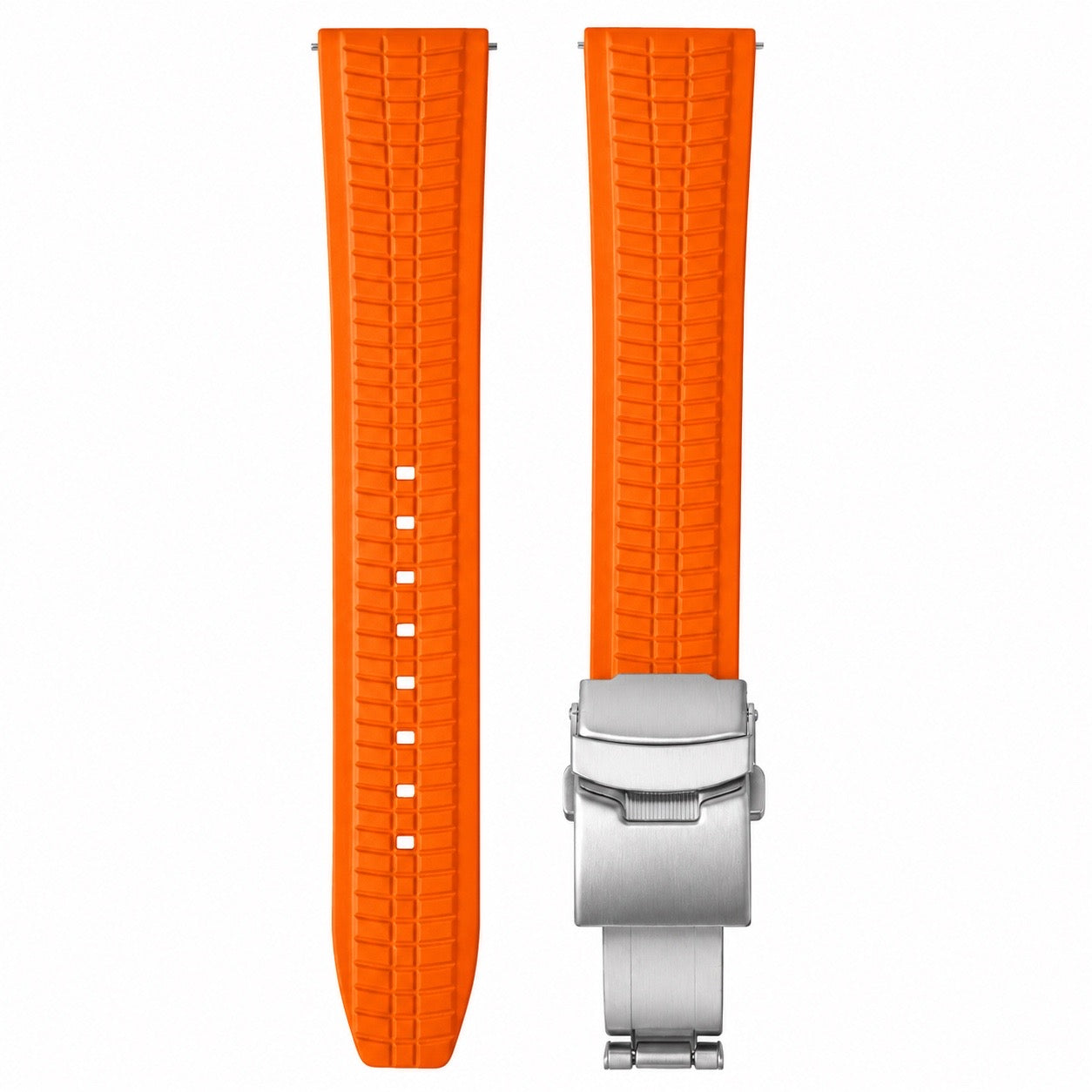 FKM Rubber Watch Strap - Waffle Pattern - Quick Release / Universal