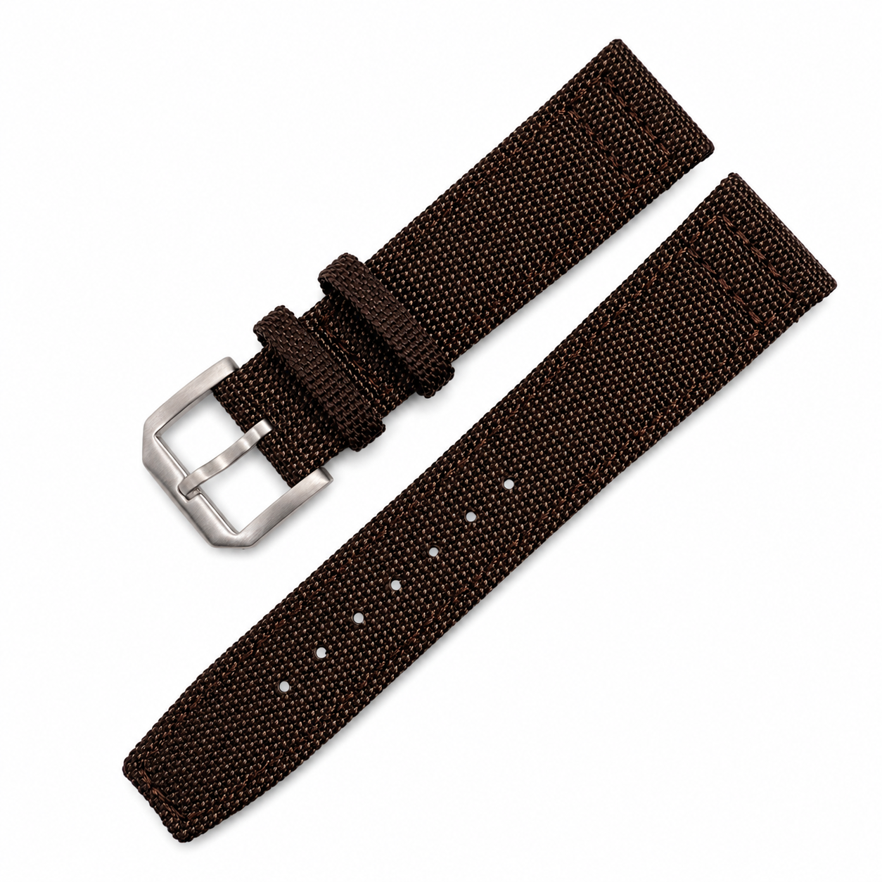 Bracelet Montre en Toile de Voile - Hybride Nylon / Cuir - Universel