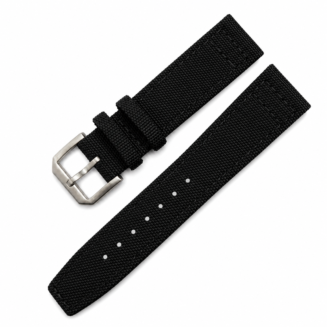 Bracelet Montre en Toile de Voile - Hybride Nylon / Cuir - Universel