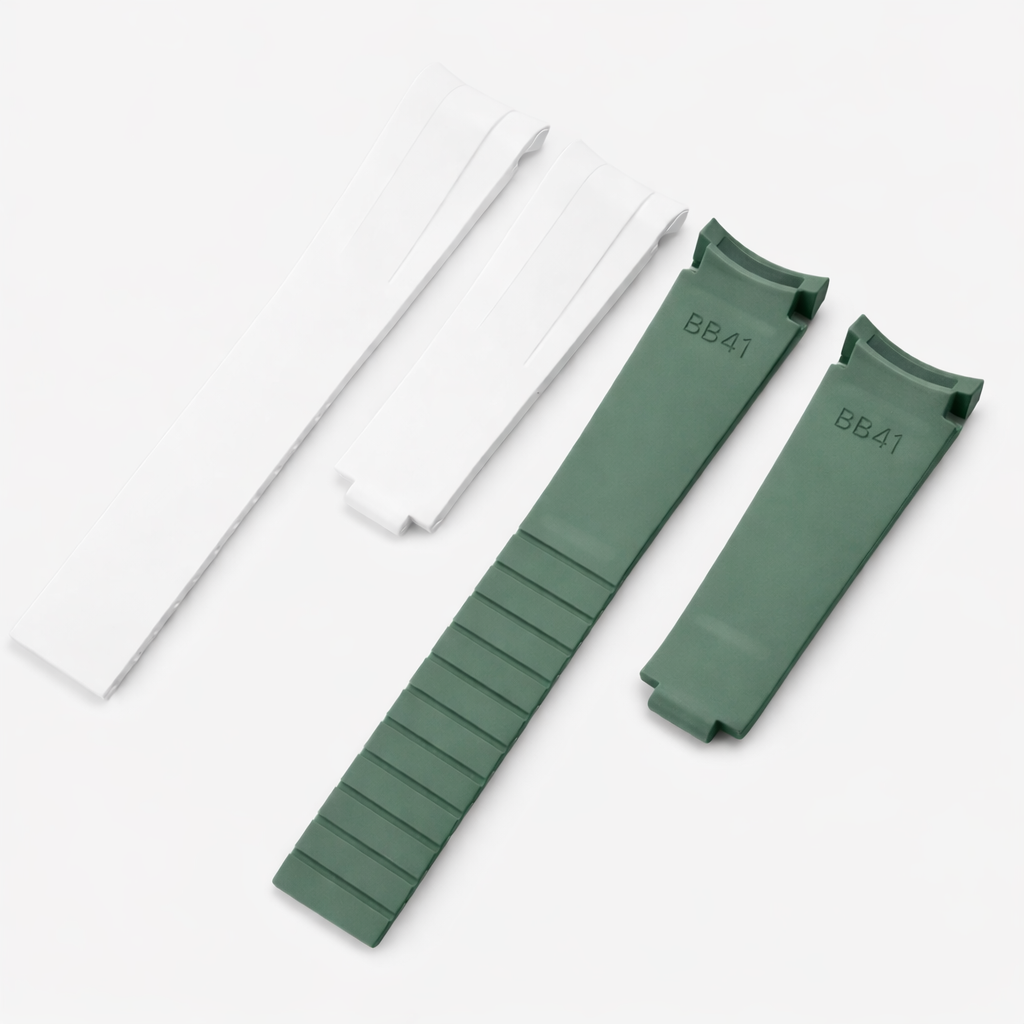 Premium FKM Rubber Strap 21mm for Tudor Black Bay 41mm (2024 & +) - Curved