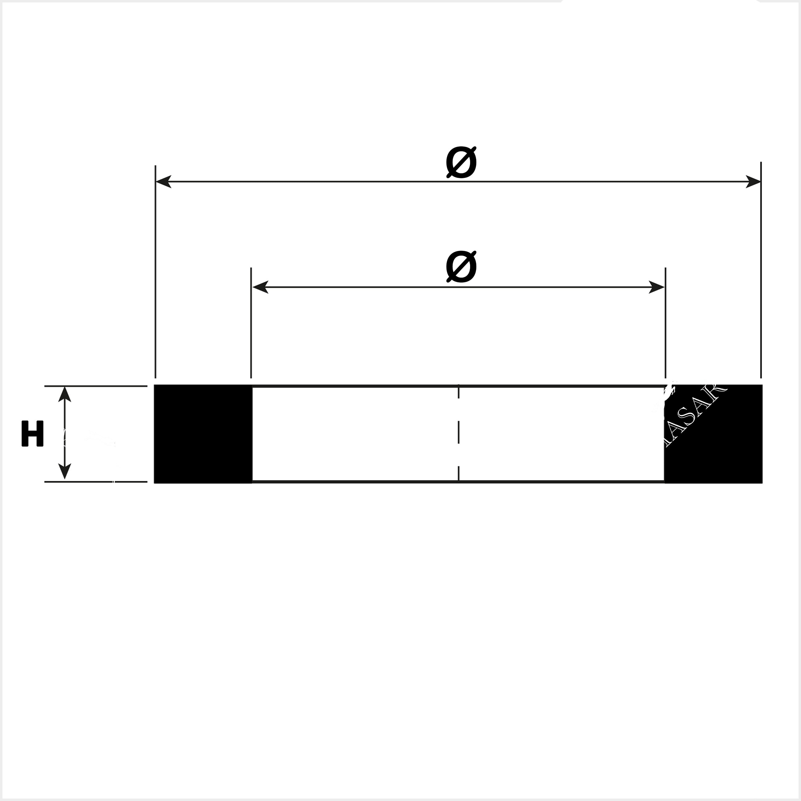 Ø 16,00mm à 36,80mm - Joint Plat pour Montres - H 0,30mm à 1,00mm - 1 Pc