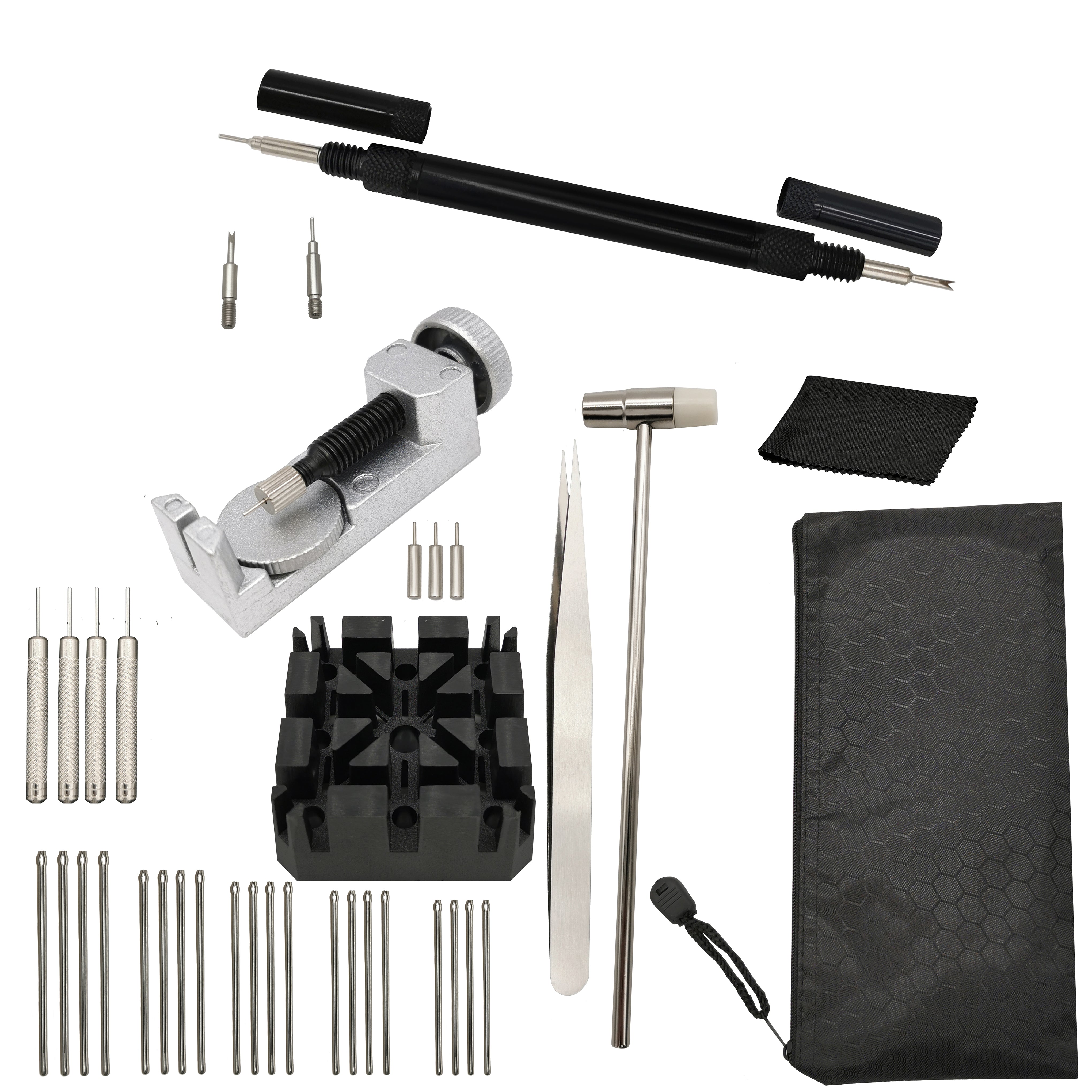Kit - Repair tools - Links - Watch straps - Pin punches, accessories
